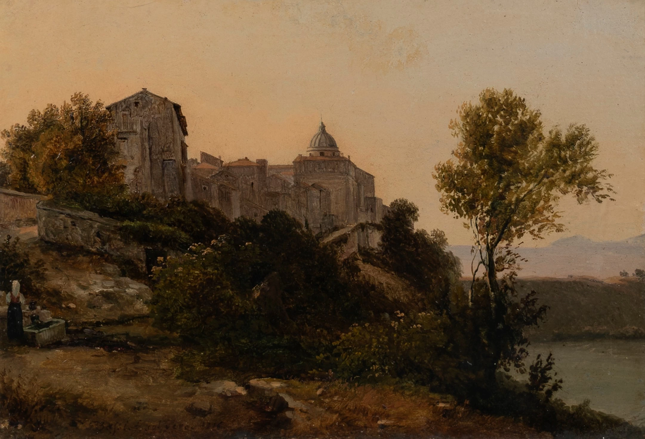 Veduta di Castel Gandolfo, 1816